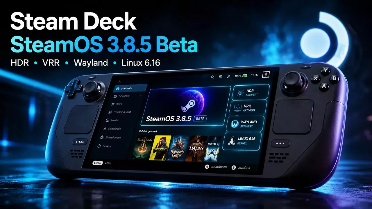 SteamOS 3.8.5 liefert zahlreicher Optimierungen und Fehlerkorrekturen.
