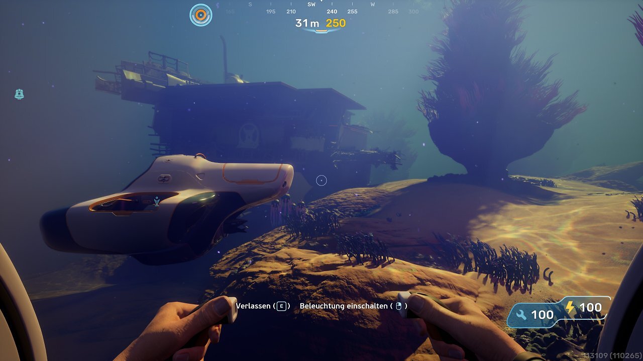 <strong>Subnautica 2 im PCGH-Hands-on: </strong>Grafik-Preset: Mittel (Außen)