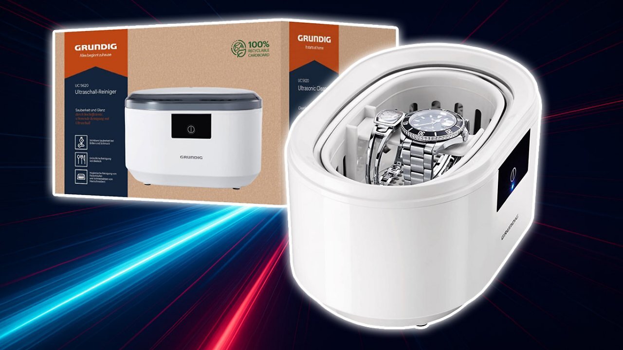 [18/05/2026] Amazon vs. Lidl: Grundig-Ultraschallreiniger lockt zum besten Preis des Jahres