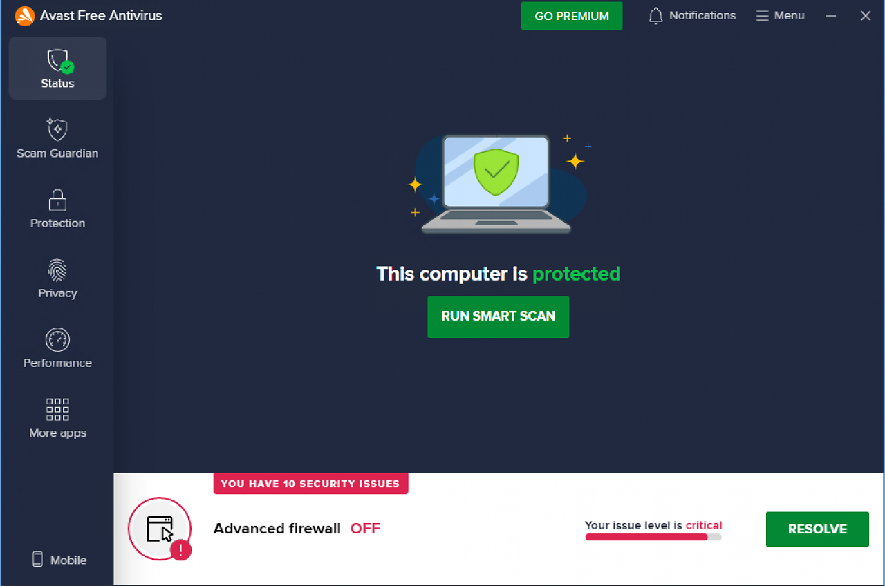 [05/05/2026] Privatanwender - Avast Free Antivirus - Schutzwirkung: 6,0 - Geschwindigkeit: 6,0 - Benutzbarkeit: 6,0 - Gesamtpunkte: 18,0&nbsp;