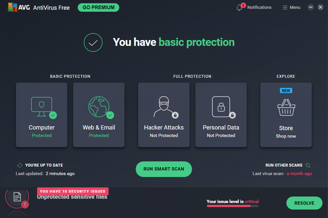 [05/05/2026] Privatanwender - AVG Internet Security - Schutzwirkung: 6,0 - Geschwindigkeit: 5,5 - Benutzbarkeit: 6,0 - Gesamtpunkte: 17,5&nbsp;
