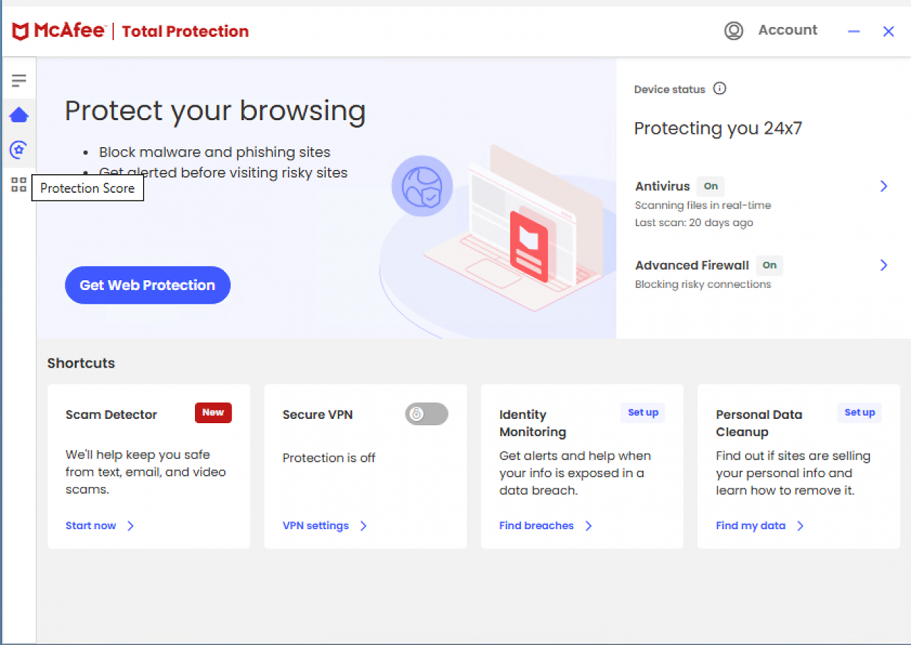 [05/05/2026] Privatanwender - McAfee Total Protection - Schutzwirkung: 6,0 - Geschwindigkeit: 6,0 - Benutzbarkeit: 6,0 - Gesamtpunkte: 18,0&nbsp;