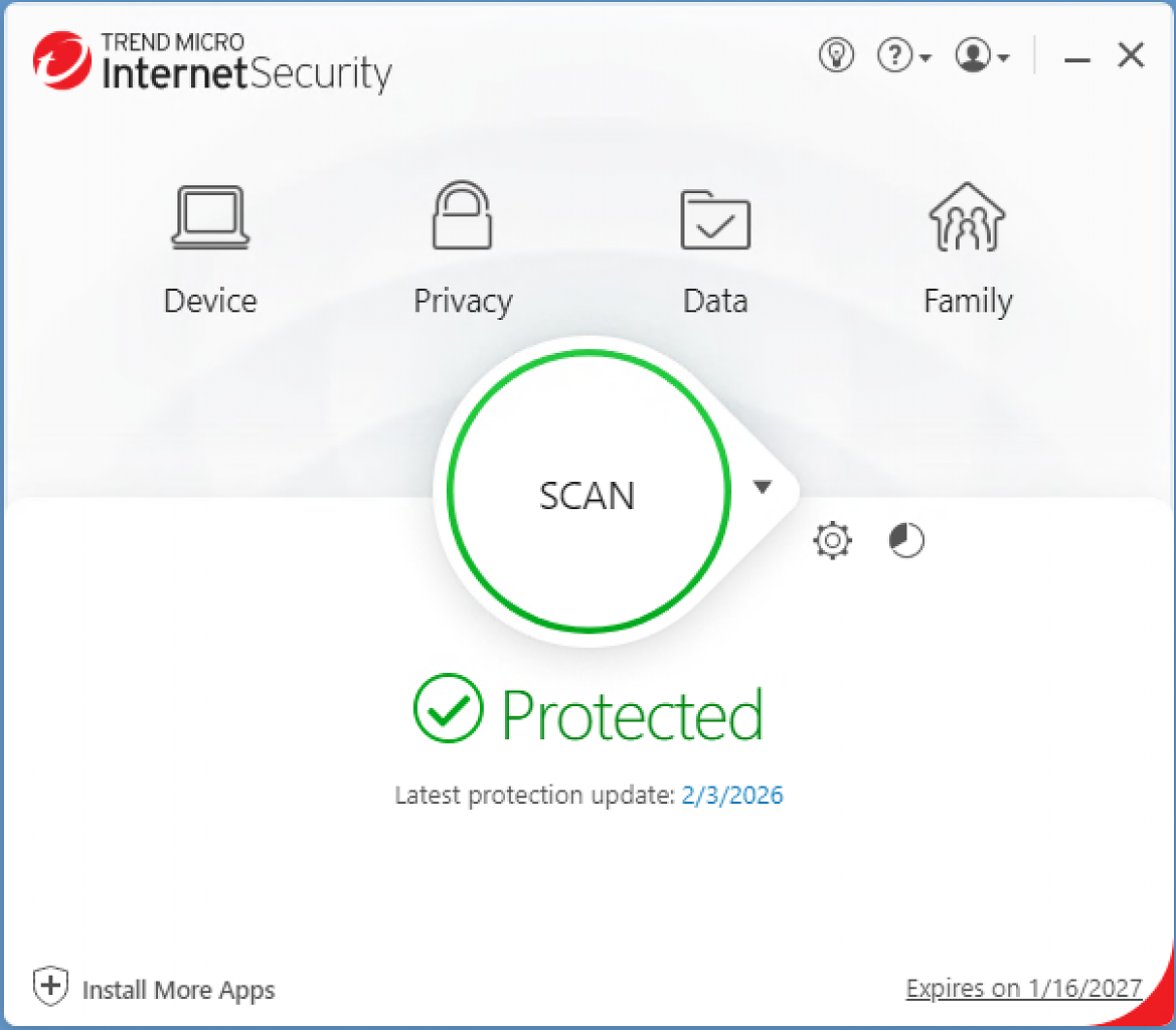 [05/05/2026] Privatanwender - Trend Micro Internet Security - Schutzwirkung: 4,5 - Geschwindigkeit: 6,0 - Benutzbarkeit: 6,0 - Gesamtpunkte: 16,5&nbsp;