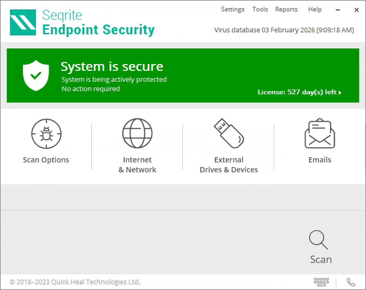 [05/05/2026] Unternehmenslösungen - Seqrite Endpoint Security - Schutzwirkung: 6,0 - Geschwindigkeit: 6,0 - Benutzbarkeit: 6,0 - Gesamtpunkte: 18,0&nbsp;