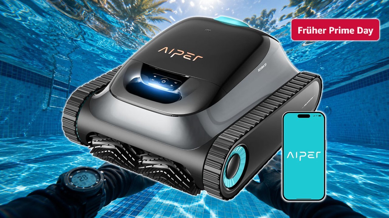 [21/06/2026] 2.000 Verkäufe in 1 Monat: Poolroboter Aiper Scuba S1 am Prime Day billig wie bei Amazon nie (1)