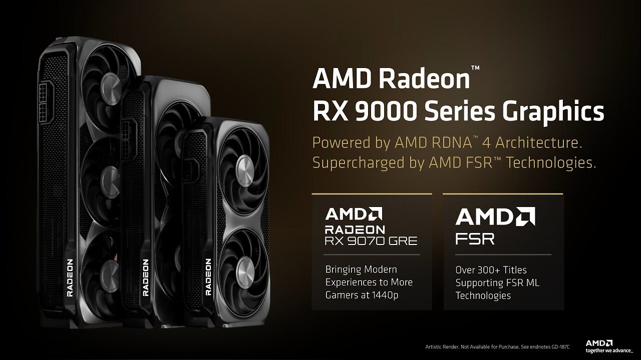 [01/06/2026] Die AMD Radeon RX 9070 GRE ist ab sofort weltweit verfügbar. (1)