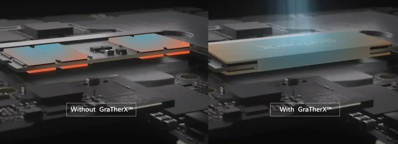 [14/06/2026] DDR5-Speichermodul mit Apacer GraTherX im Vergleich zu einem gewöhlichen SO-DIMM.