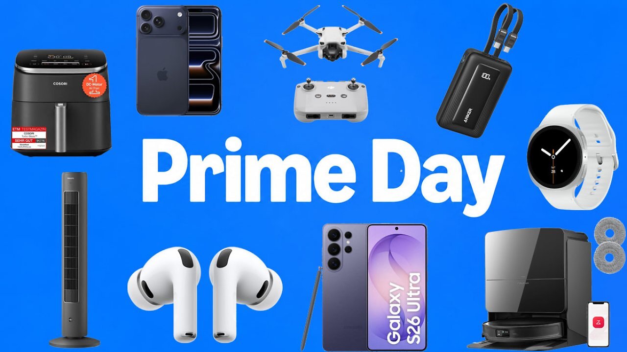 [16/06/2026] Früher Prime Day: Diese 30 Top-Angebote für Apple, Samsung & Co. gelten bereits - Rabatte bis 82%