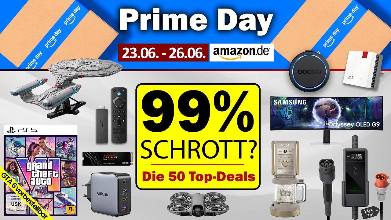 [25/06/2026] Das sind unsere 50 Top-Angebote am Prime Day