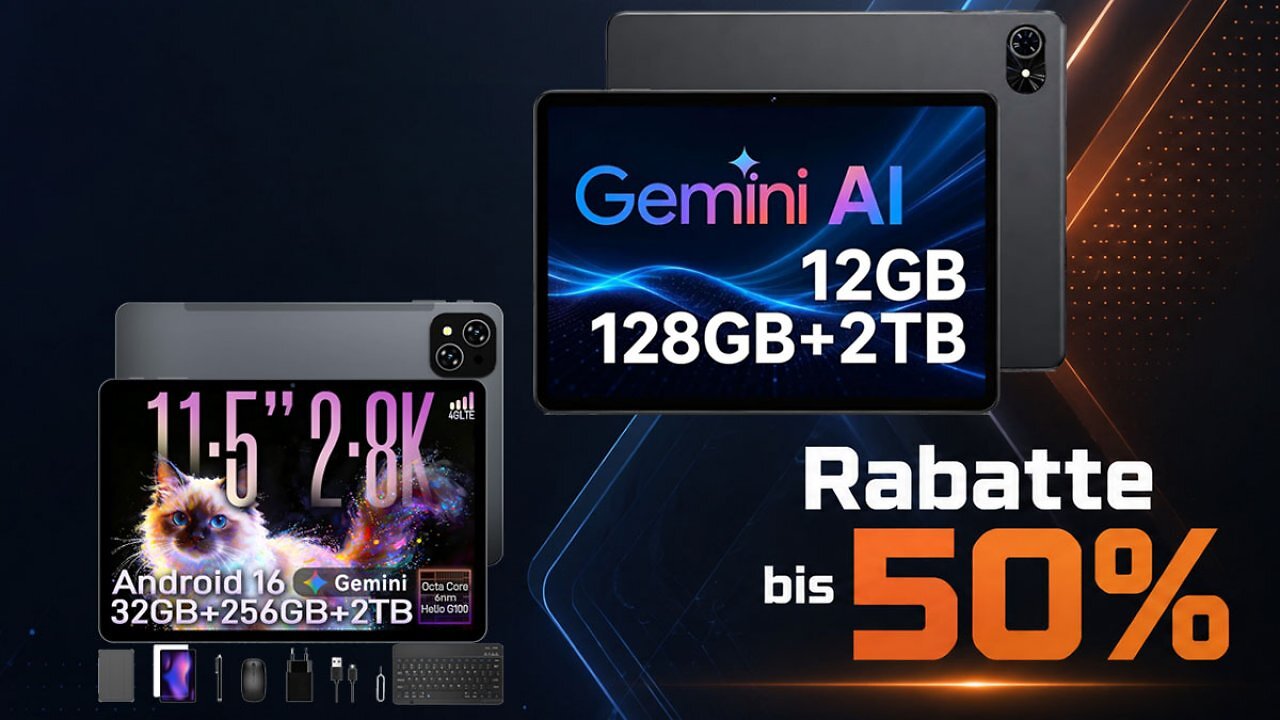 [05/06/2026] Nur 89,99€ - solange Vorrat reicht: Tablet mit 50% Rabatt bei Amazon - vier Jahre Garantie