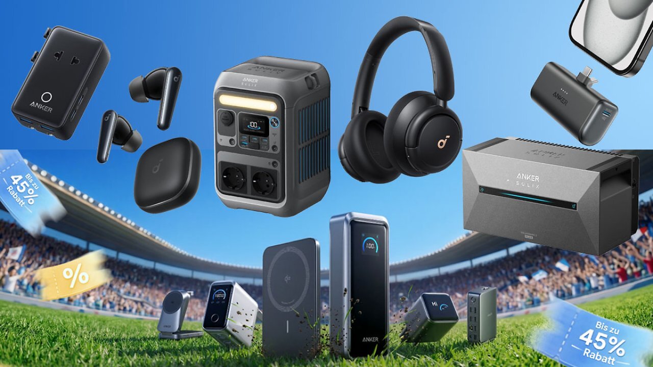 [16/06/2026] Anker Prime-Day-Deals: Amazon rabattiert USB-Ladegeräte, Powerbanks und Balkonkraftwerk-Speicher