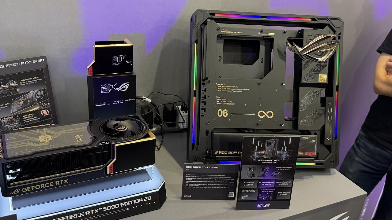 [01/06/2026] ROG GR20 Edition 20: Asus zeigt offenes Aluminium-Gehäuse zum 20. ROG-Jubiläum (1)