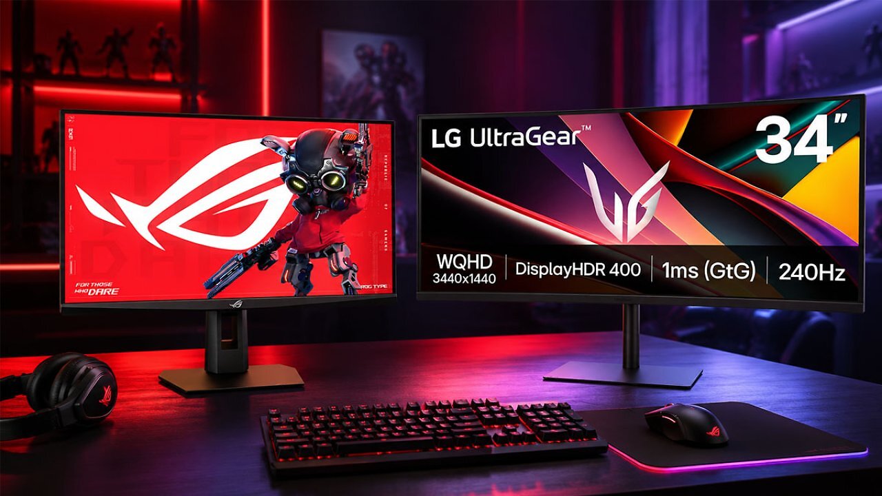 [29/06/2026] Nach Prime Day zum Tiefstpreis: Asus ROG Strix XG27ACMES und LG 34G630A-B&nbsp;