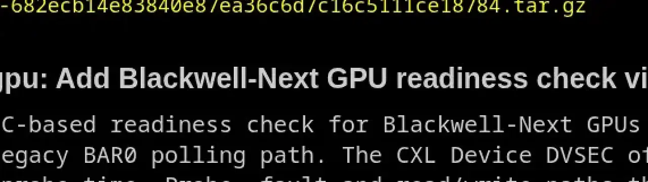 [22/06/2026] Im VFIO-Patch für Linux wird Nvidia Blackwell-Next erstmals überhaupt namentlich genannt.