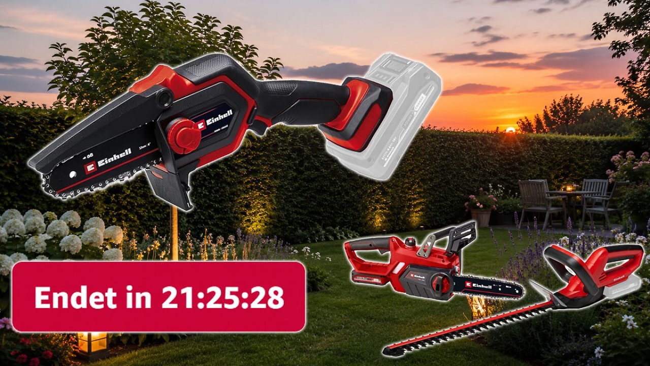[26/06/2026] Blitzangebot: Beliebte 18V Kettensäge von Einhell bei Amazon erstmals knapp unter 60 Euro (1)