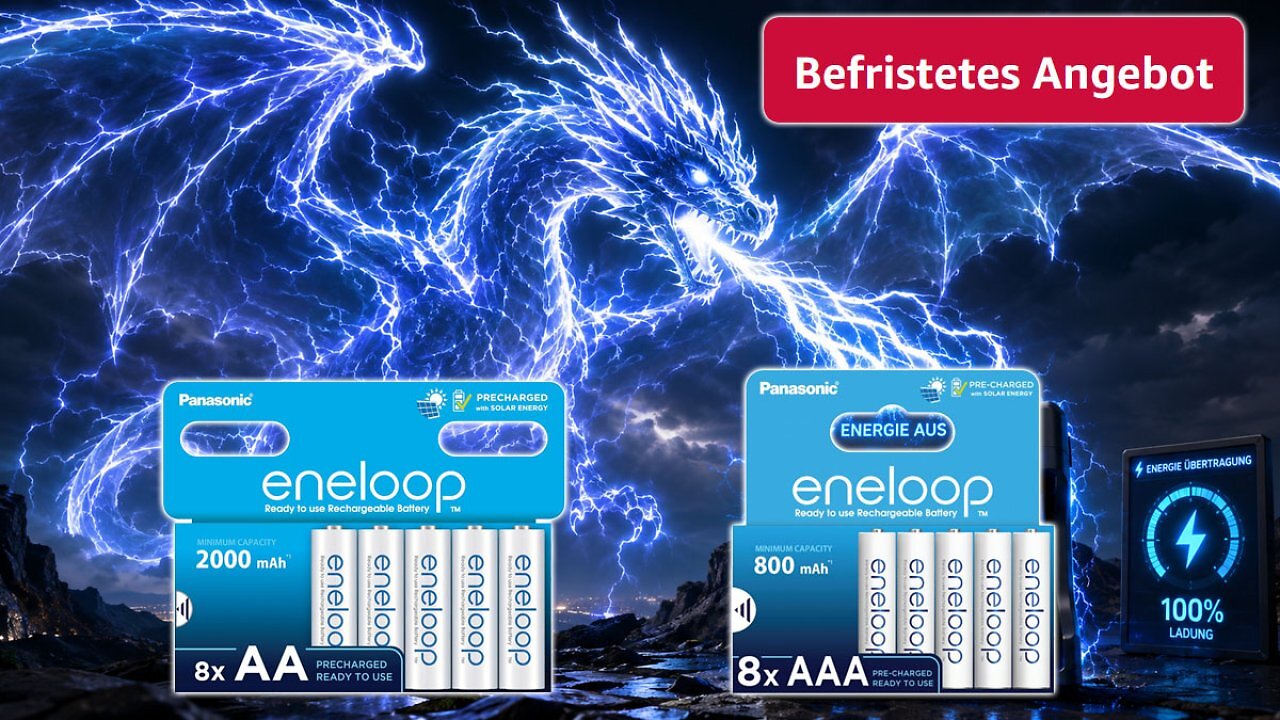 [30/06/2026] Bis 5,90 € billiger als anderswo: Begehrte Eneloop-Akkus in AA und AAA befristet im Amazon-Sale (1)
