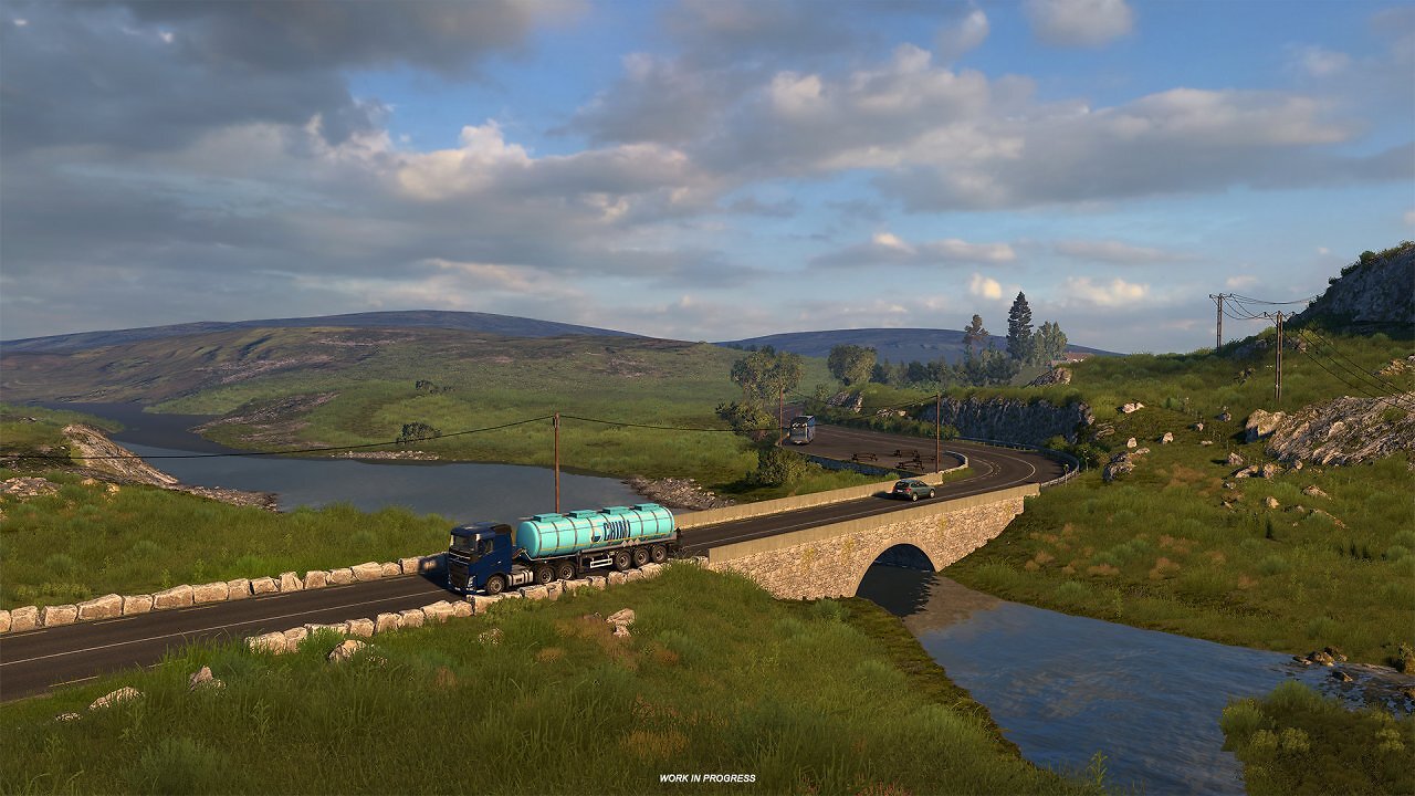 [26/06/2026] Eine der anstehenden Map-Erweiterungen für den Euro Truck Simulator 2 umfasst Irland. Wichtige Transportwege und hübsche Landschaften in der Vorschau. (1)