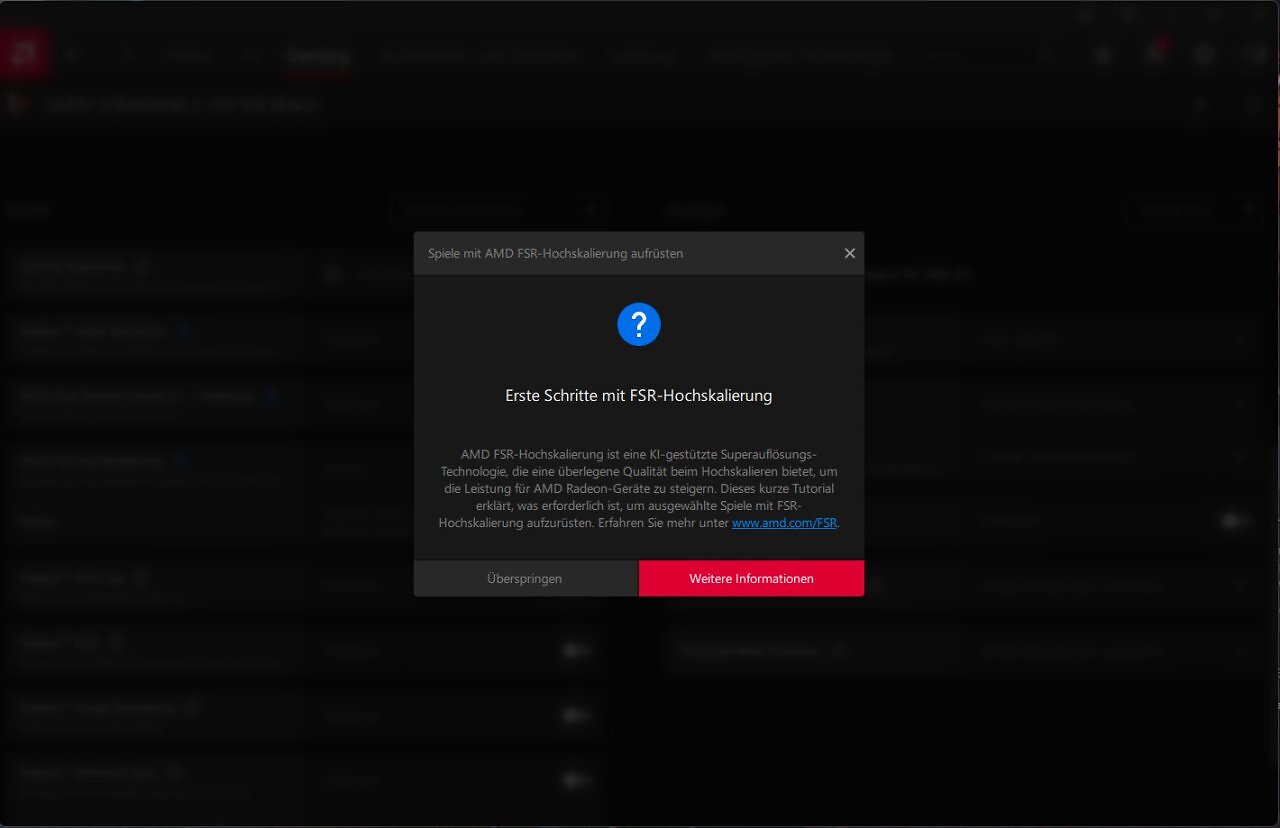 [23/06/2026] FSR 4.1.1 auf RDNA 3: Einrichtung Radeon Software (2)