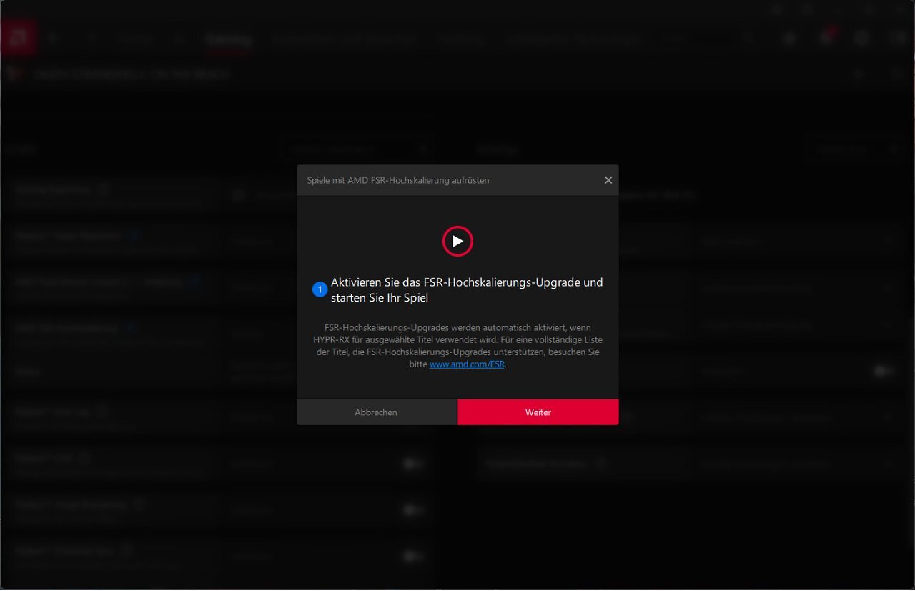 [23/06/2026] FSR 4.1.1 auf RDNA 3: Einrichtung Radeon Software (3)