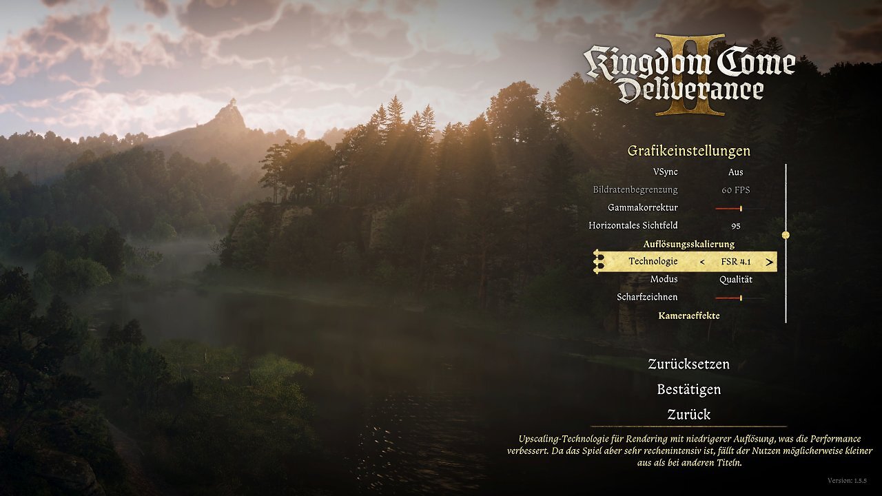 FSR 4.1 Radeon RX 7000 – Kingdom Come: Deliverance 2