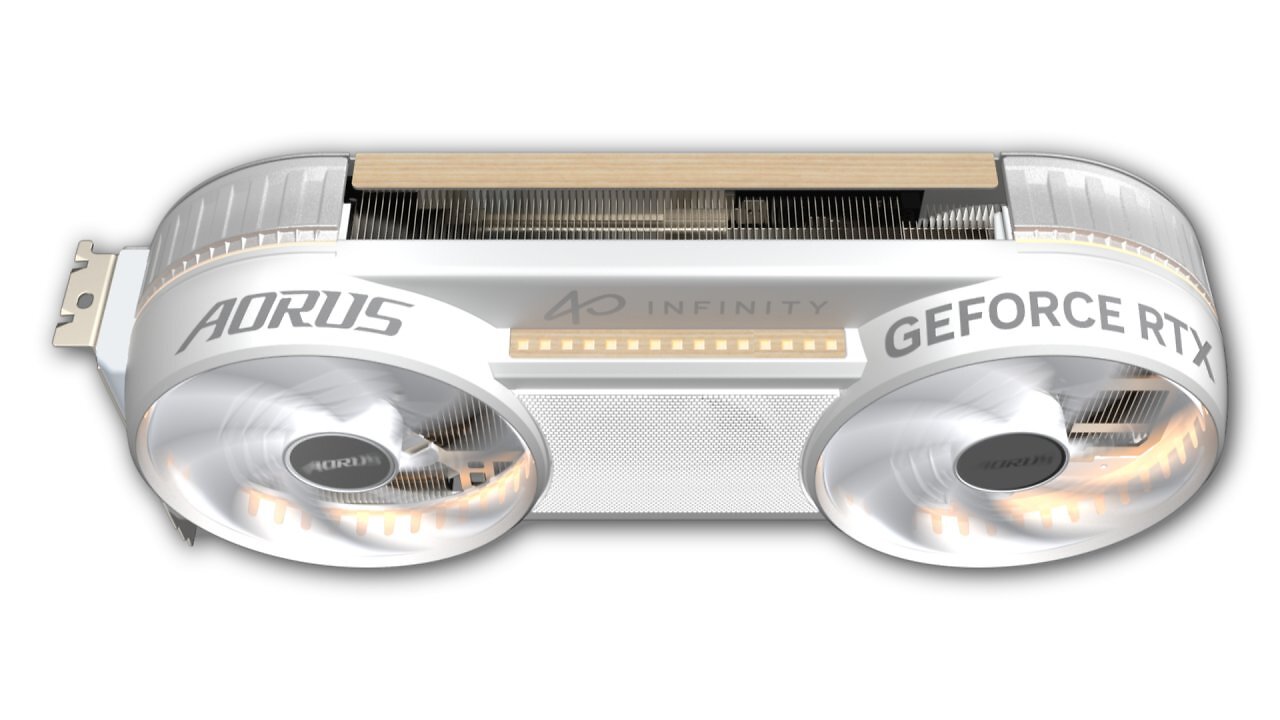 [01/06/2026] Gehäuse mit Holzfronten liegen im Trend - die Gigabyte Aorus RTX 5080 Infinity Wood sucht den Anschluss daran.