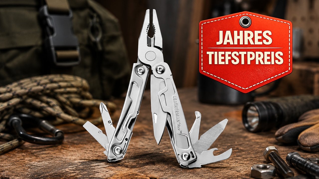 [24/06/2026] Werkzeugkasten für unterwegs: Leatherman Rev fällt auf niedrigsten Preis seit über einem Jahr