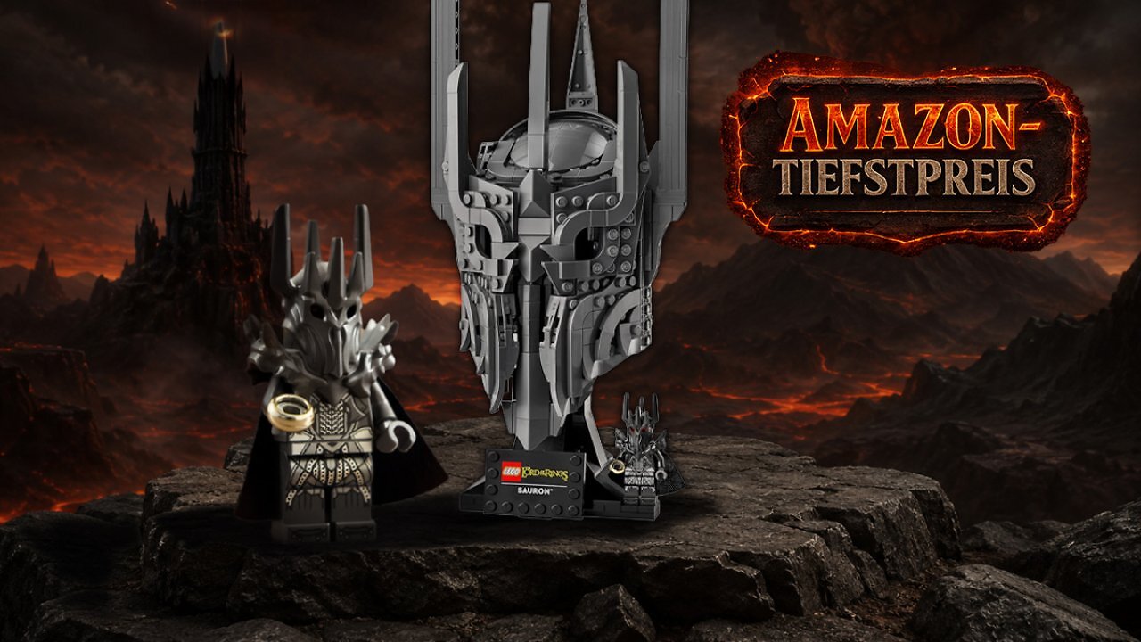 [14/06/2026] Lego Saurons Helm fällt unter 50 Euro: Herr-der-Ringe-Set mit Sauron-Minifigur zum Amazon-Tiefstpreis