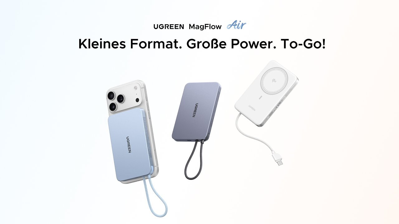 [12/06/2026] MagFlow Air Powerbank 10000mAh mit integriertem USB-C-Ladekabel
