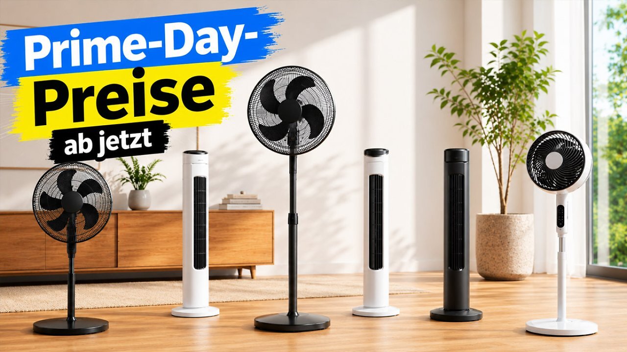 [15/06/2026] Frühstart beim Amazon Prime Day: Aktionspreise für viele Ventilatoren gegen Sommerhitze
