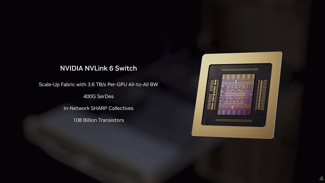 [01/06/2026] NVLink 6 soll in Vera Rubin die Kommunikation zwischen den GPUs beschleunigen.