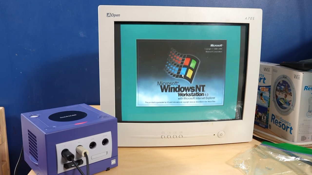 [21/06/2026] Der Nintendo GameCube bootet die PowerPC-Version von Microsoft Windows NT 4.0.