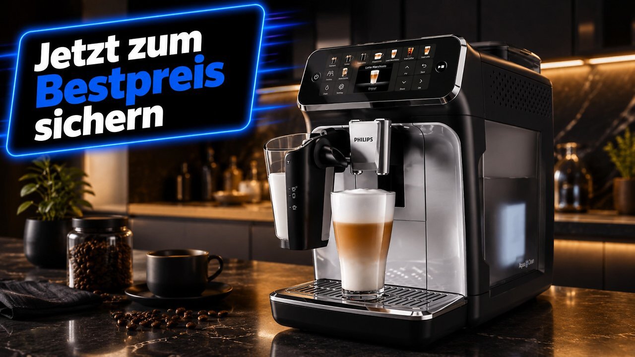 [17/06/2026] Philips-Vollautomat zum Bestpreis: Amazon verkauft LatteGo-Maschine mit 20 Kaffeespezialitäten für 519,99 Euro