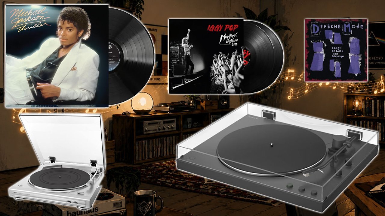 [25/06/2026] Am Prime Day unter Preis der letzten Zeit: Sony Plattenspieler mit Bluetooth, Denon und Vinyl - Michael Jackson und Co. (1)