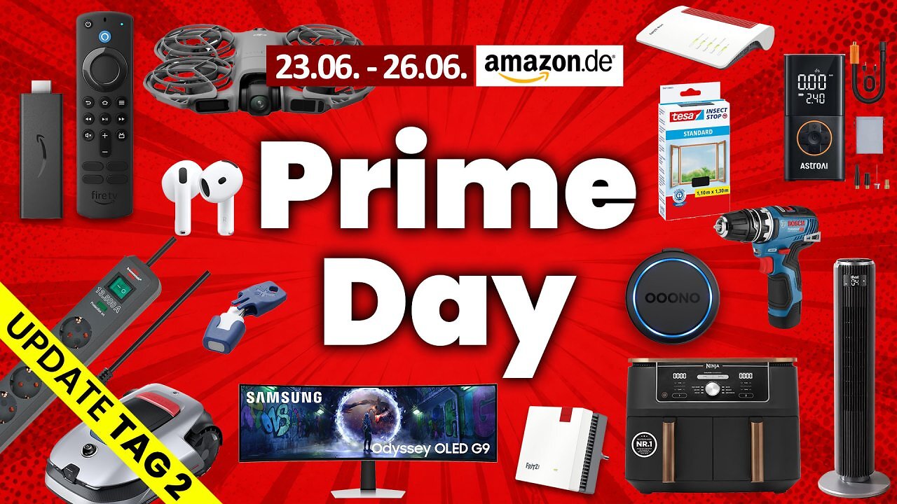 [24/06/2026] Das sind die besten Angebote am Prime Day 2026 an Tag 2