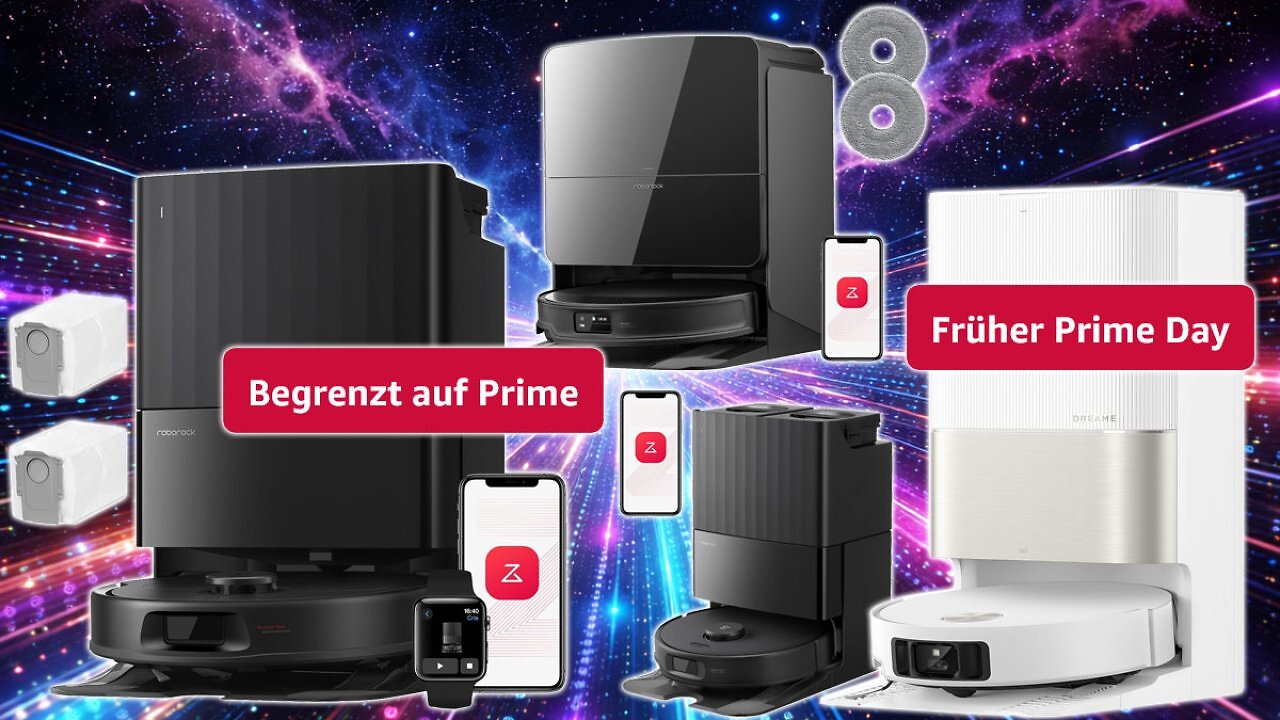 [15/06/2026] Prime-Day-Preise für Saugroboter: Roborock und Dreame verschickte Amazon nie so günstig (1)