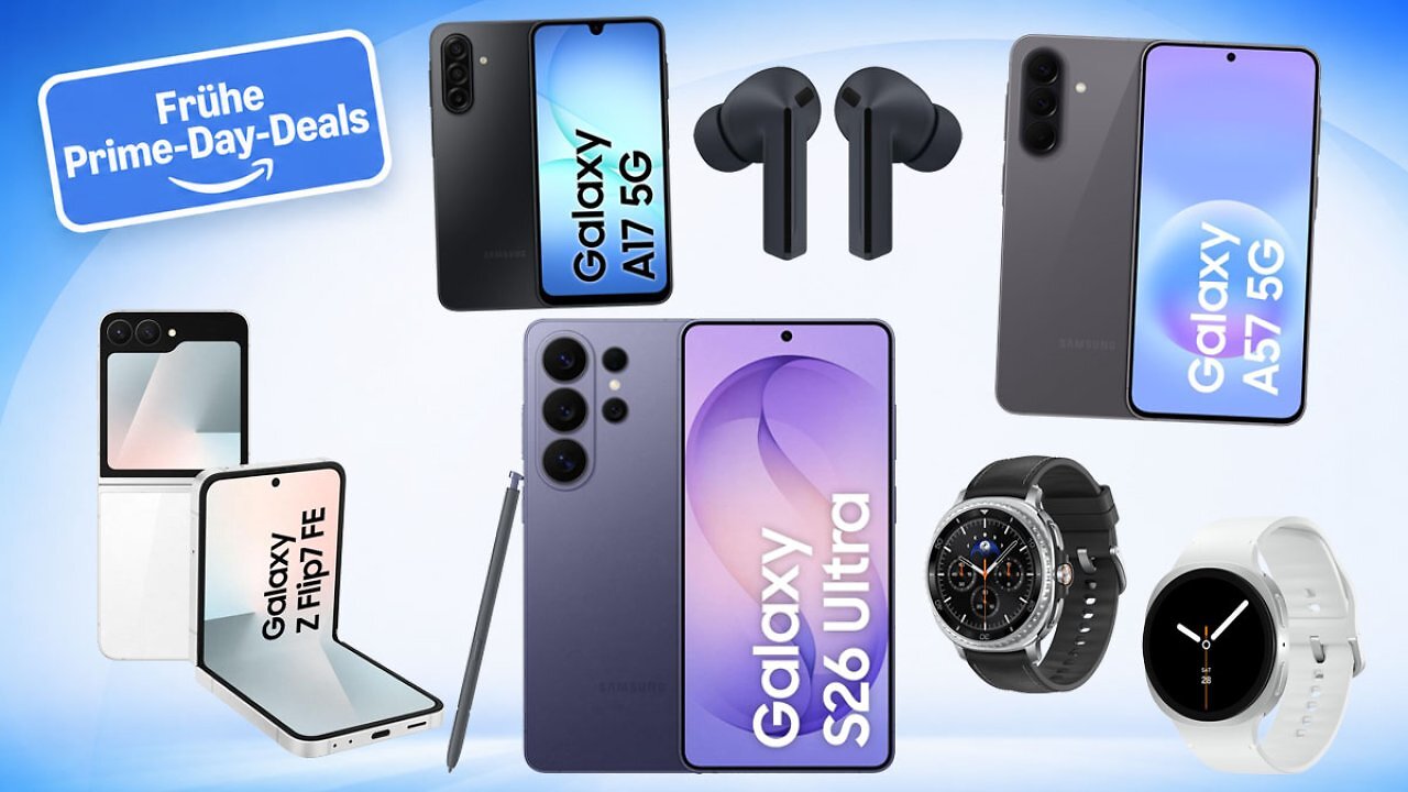 [17/06/2026] Früher Prime Day: Samsung schon jetzt mit Rabatten bis 50% sichern - Handys ab 139€