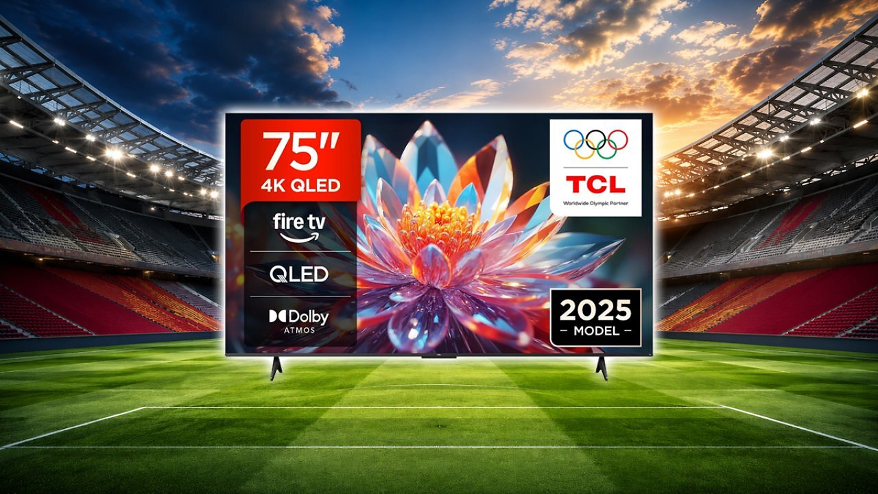 [17/06/2026] TCL 75T6C 75 Zoll QLED Fernseher, 4K UHD Fire TV, HDR10+, Dolby Vision & Atmos, Smart TV mit Sprachsteuerung mit Alexa, Google Cast & AirPlay 2, HDMI 2.1 Amazon Angebot