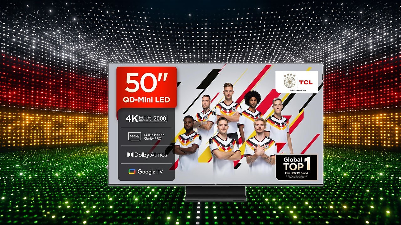 [15/06/2026] Nicht mal am Prime Day 2026 günstiger: TCL Mini-LED-TV 50C7K zum neuen Tiefstpreis.