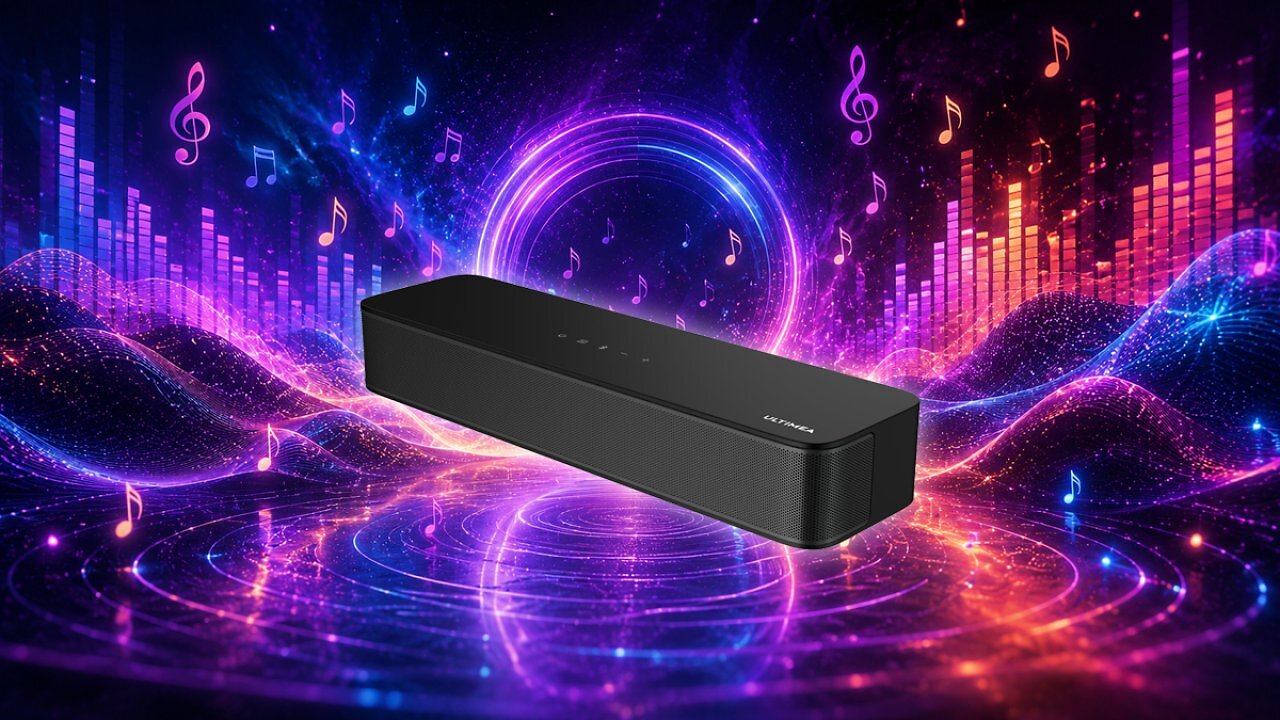 [24/06/2026] ULTIMEA 2.1 Soundbar für TV Geräte mit integriertem Subwoofer, APP-Steuerung, 132W All-in-One PC Soundbar für Gaming, TV Lautsprecher mit Verstellbarem Bass, Bluetooth® 5.4, Opt/AUX, Poseidon M20 Pro Amazon Angebot