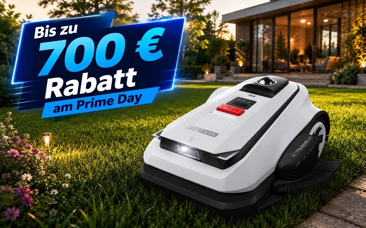 [23/06/2026] Mähroboter-Deals am Prime Day 2026: Bis zu 700 € Rabatt auf Mammotion, Worx, Ecovacs und mehr