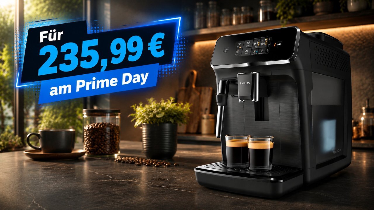 [24/06/2026] Philips Series 2200 am Prime Day: Amazon reduziert Topseller-Kaffeevollautomat auf 235,99 € Bestpreis