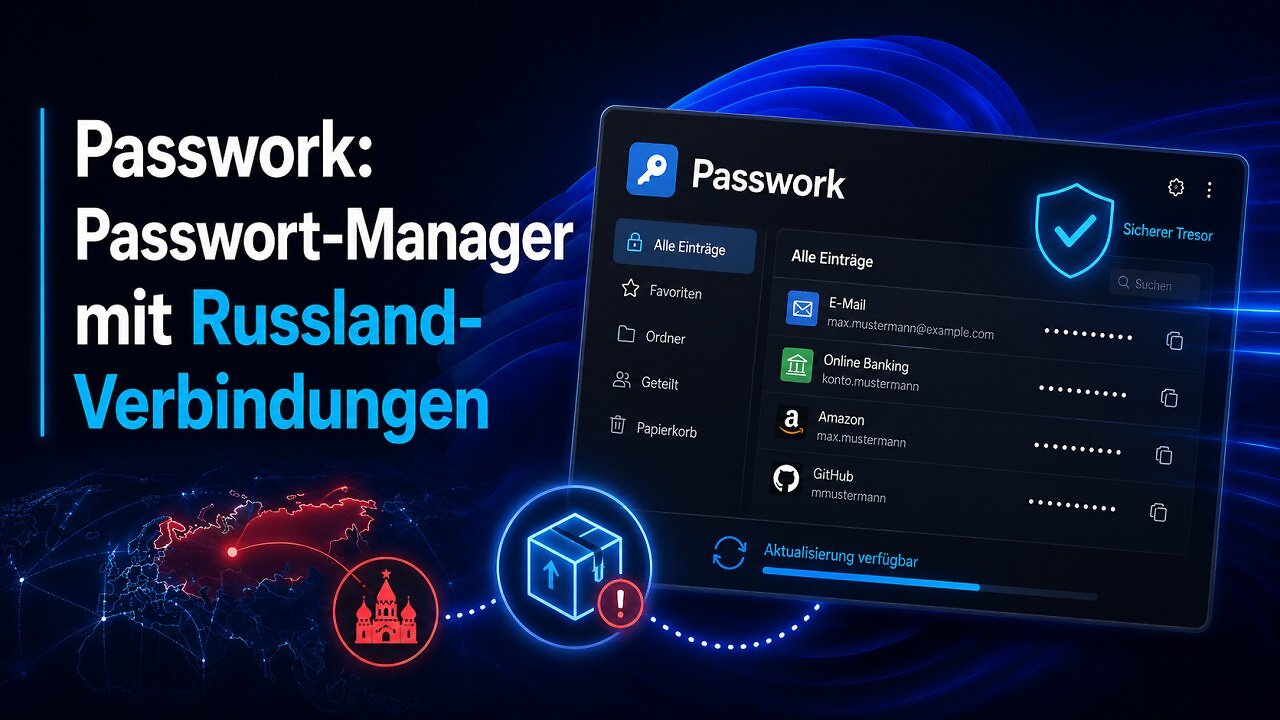 [22/07/2026] Passwork wirbt mit europäischen Wurzeln und Datenhoheit. Eine internationale Recherche zeichnet jedoch ein komplizierteres Bild und wirft Fragen zur Herkunft der Software sowie zu ihrer Update-Lieferkette auf.