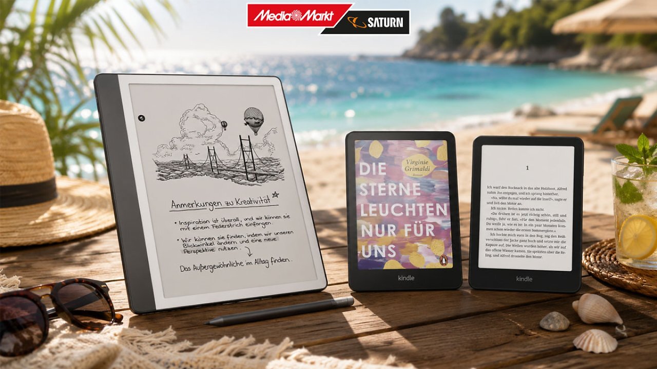 [27/07/2026] Amazon Kindle E-Reader: Jetzt bis zu 20 % Rabatt bei MediaMarkt sichern