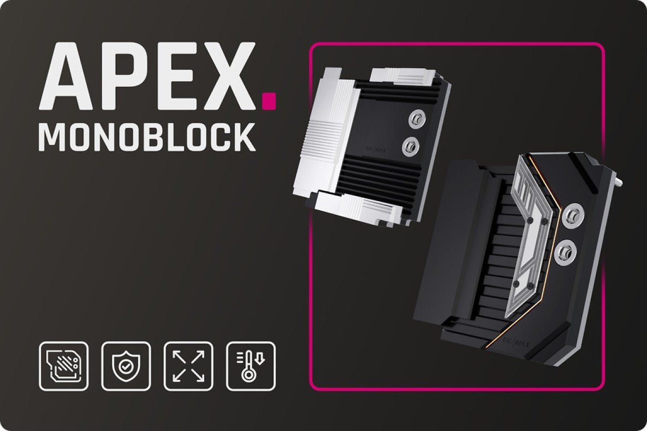 [16/07/2026] Alphacool Apex: Neue AM5-Monoblöcke mit Spezialdesign für X870(E)-Mainboards (1)