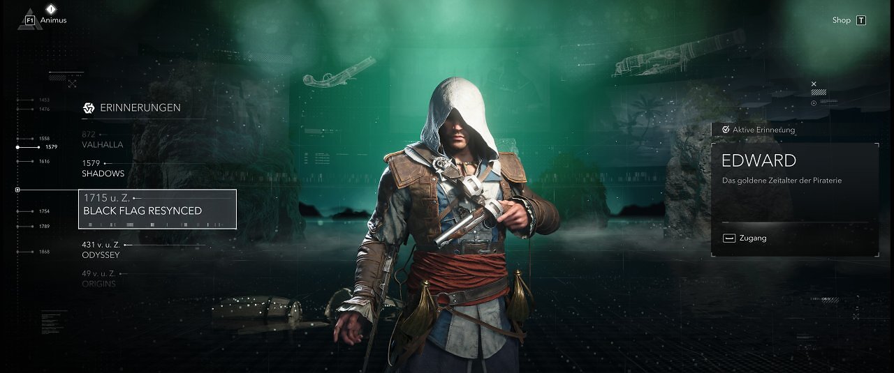 Assassin's Creed Black Flag Resynced - Menü - 00 - Startbildschirm