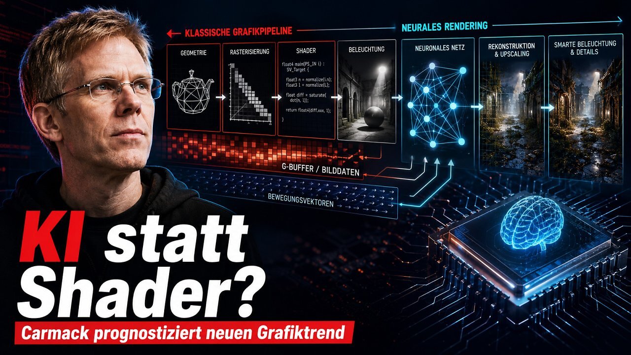 [27/07/2026] Werden Spiele bald von KI statt von Shadern gerendert? Carmack wagt eine Prognose