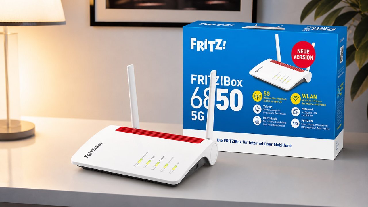 [13/07/2026] Fast ausverkauft: Fritz!Box 6850 5G v2 ist günstiger als je zuvor und wird stark nachgefragt