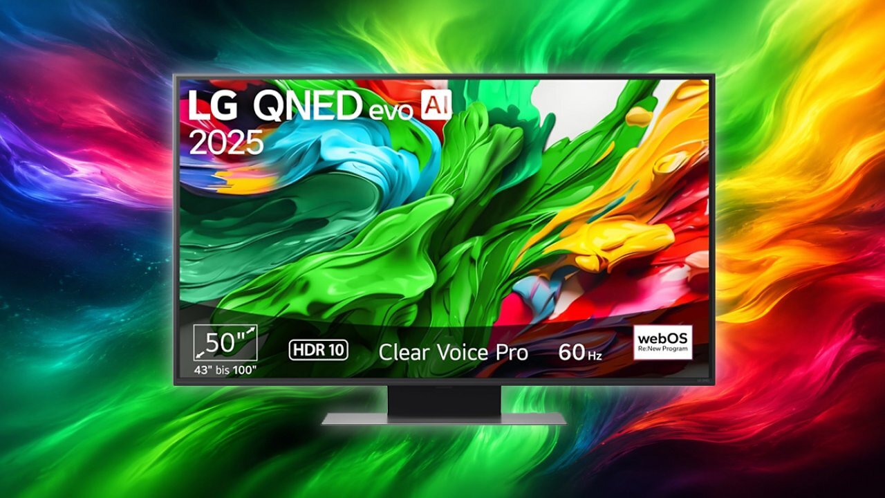 [16/07/2026] LG 50QNED86A6C TV 50 Zoll (127 cm) 4K QNED evo AI TV (α7 Gen8 4K AI Prozessor, webOS 25, 60Hz) [Modelljahr 2025] Amazon Angebot