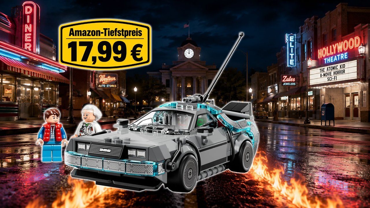 [15/07/2026] Besser schnell sein: Lego DeLorean zum Amazon-Tiefstpreis von 17,99 Euro zurückgereist (1)