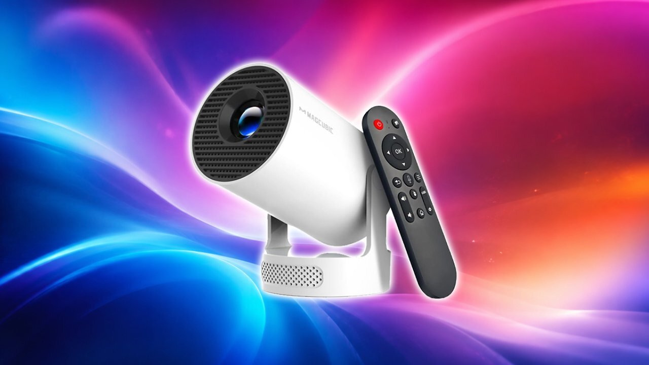 [09/07/2026] Magcubic Mini Beamer, 4K FHD 1080P Unterstützt Smart Beamer Android 14 Auto Trapezkorrektur Kleiner Videoprojektor, Heimkino Tragbarer Projector mit WiFi6 BT5.4, 180°Dreh, 5W Soundbass Lautsprecher Amazon Angebot
